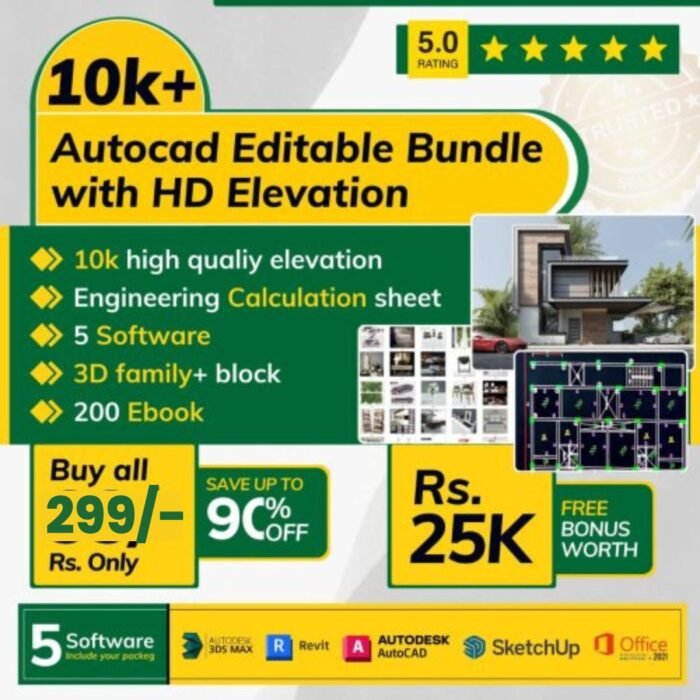 10,000+ AutoCAD Files, 1,000+ 3D Models, 5 Powerful Software Tools