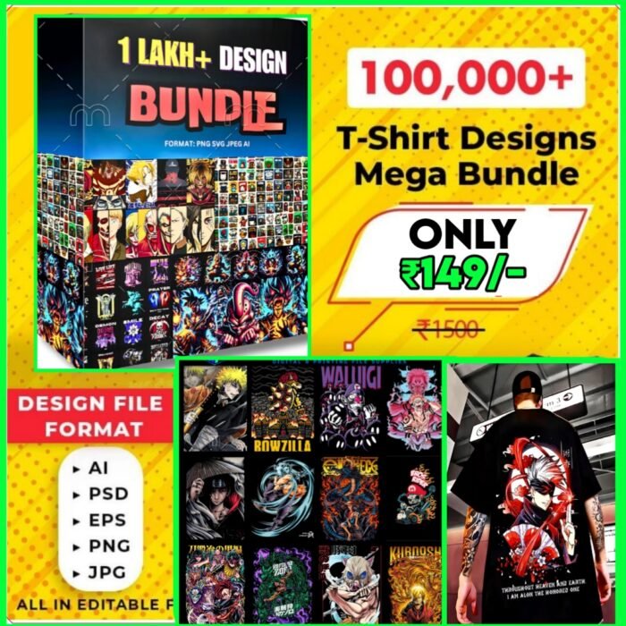 100,000+ T-Shirt Design Mega Bundle! 🚀