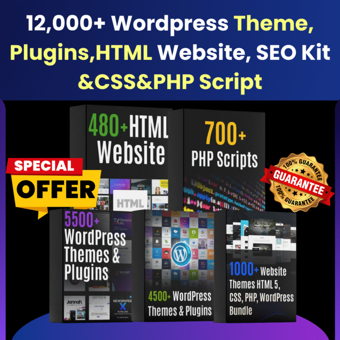 12,000+ Ultimate Web Development Mega Bundle