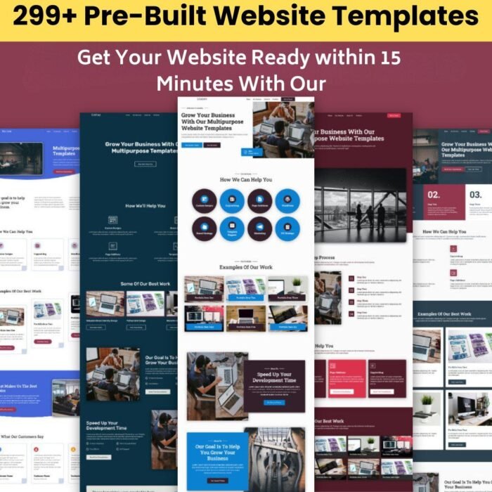 200+ Stunning Prebuilt Templates 🌟