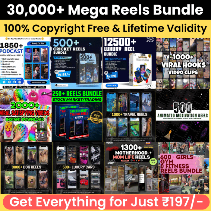 30,000+ Ready-Made Reels Bundle