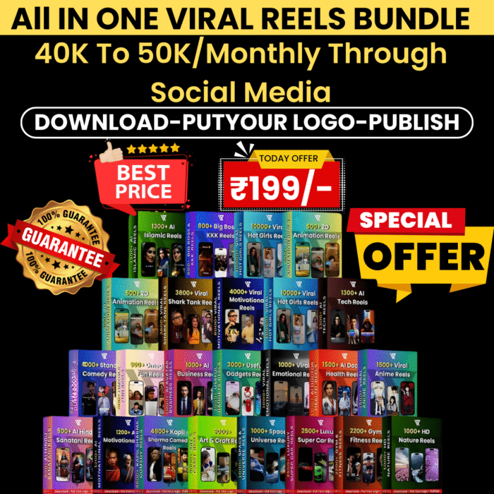 50,000+ All Categories Reels Bundle