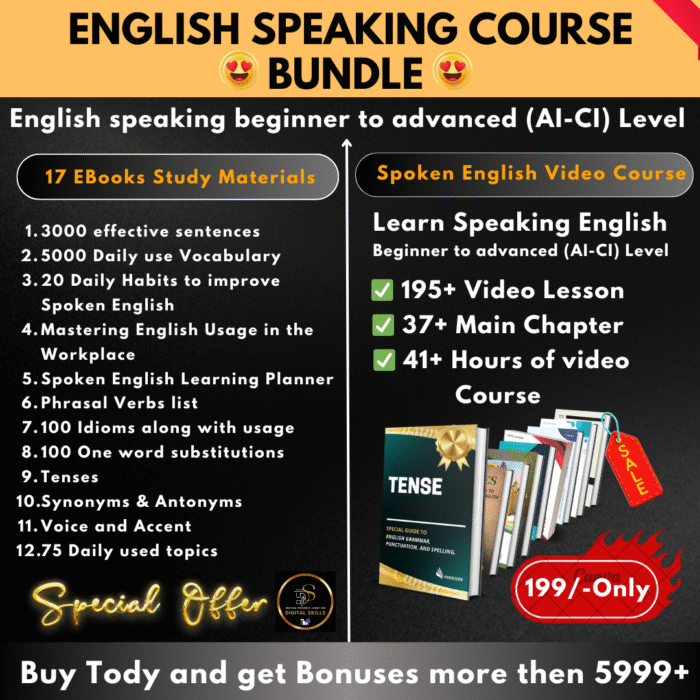 ENGLISH SPEAKING COURSE BUNDLE ENGLISH SPEAKING COURSE BUNDLE