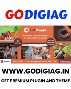 Justshoppe Theme GPL v13.0 – Elementor Cake Bakery WordPress Websites